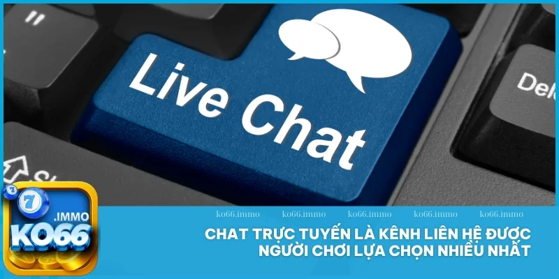 Liên hệ 2 Chat trực tuyến là kênh liên hệ được người chơi lựa chọn nhiều nhất